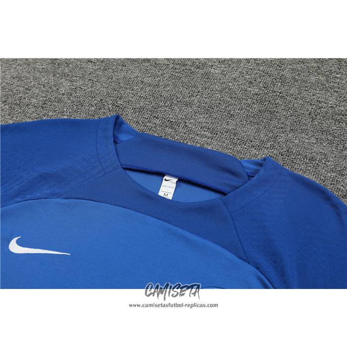 Chandal del Paris Saint-Germain 2022-2023 Manga Corta Azul Oscuro - Pantalon Corto